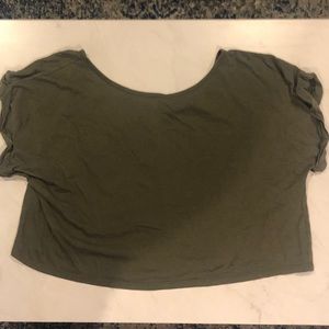 Olive green tee